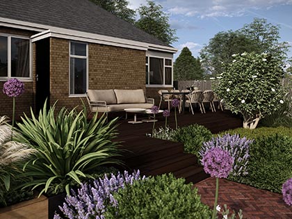 3D Garden Design Nantwich in Cheshire